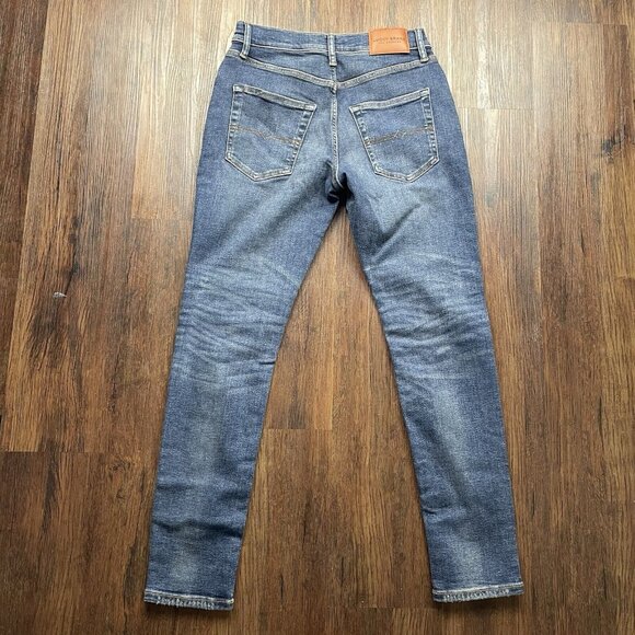 Lucky Brand 411 JEANS MENS 28X30 BLUE Athletic Taper Stretch Denim - Picture 2 of 11